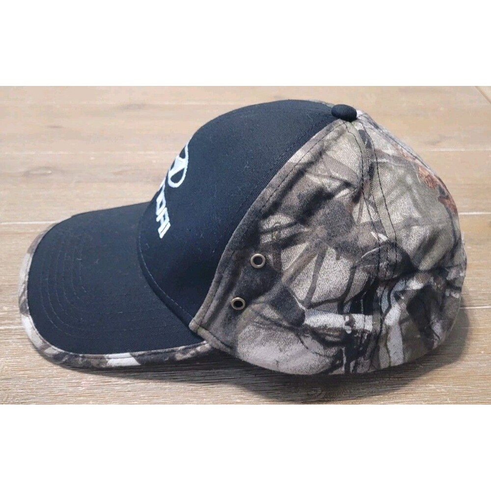 Hyundai Hunting CAMO Black Hat Adjustable Strap OSFM Cap Car SUV - Picture 2 of 5